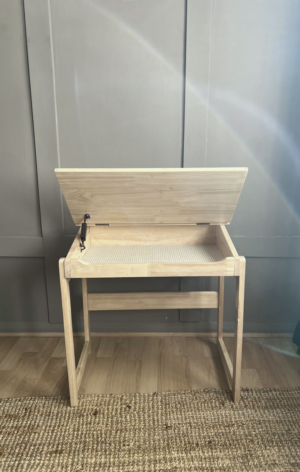 245.0 The 'I Will Do My Best' Handpainted Childrens Desk photo