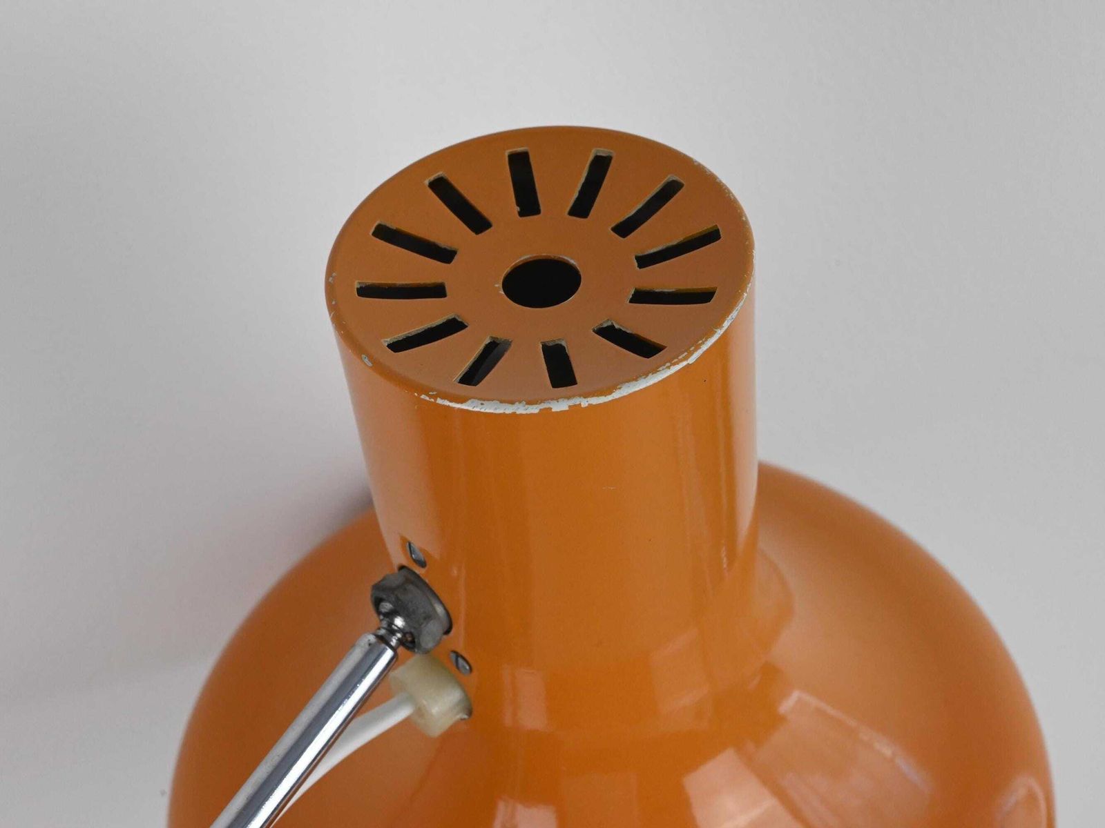 Vintage Napako Industrial Desk Lamp By Josef Hurka, Orange Table Lamp, Josef Hurka Lamp, Industrial Lamp, Architect Lamp, Mid Century Lamp photo furniture