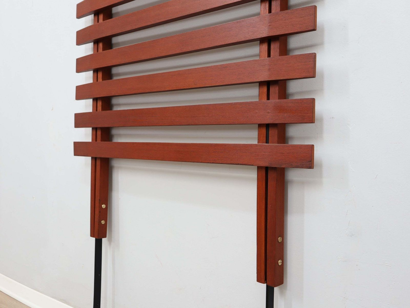 F.Lli Proserpio Mid Century Italian Teak Wall Coat Rack, 1950s photo buy