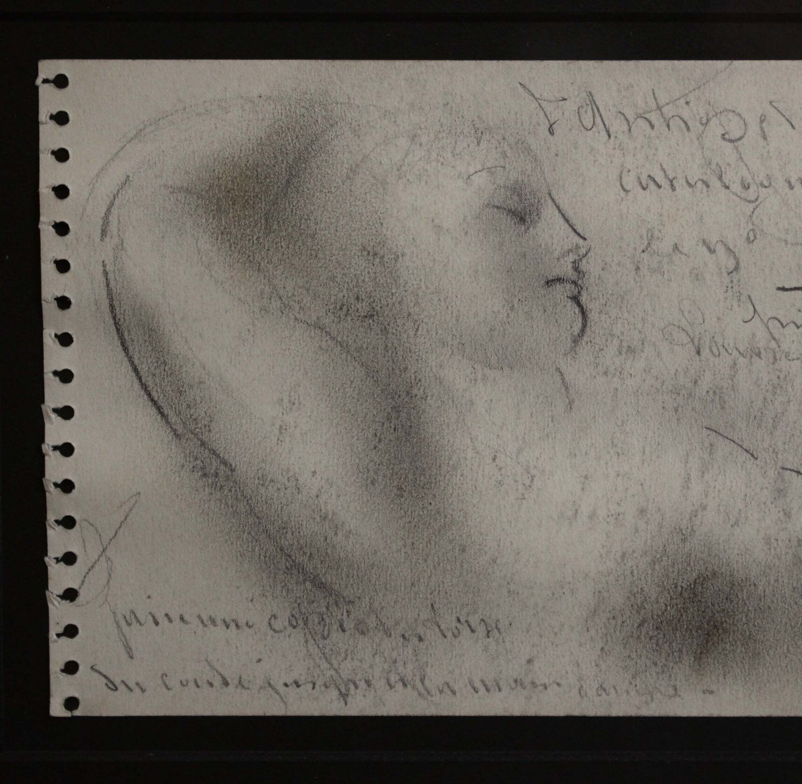 'Sketch Portrait Of A Reclining Woman' By Guillaume Dulac (Circa 1920s) photo Art