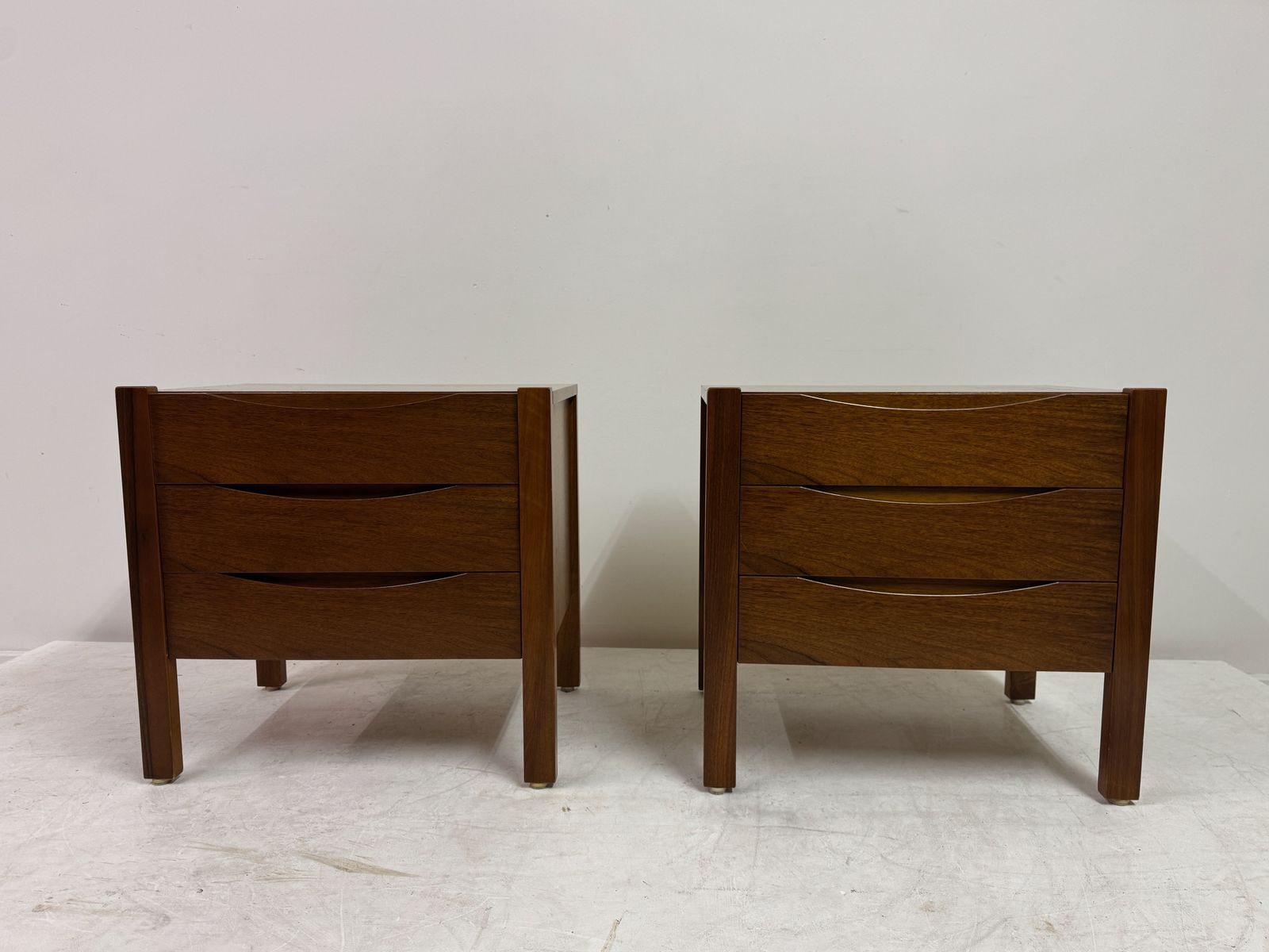 Pair Of Walnut Bedside Tables By Franz Xaver Sproll photo furniture