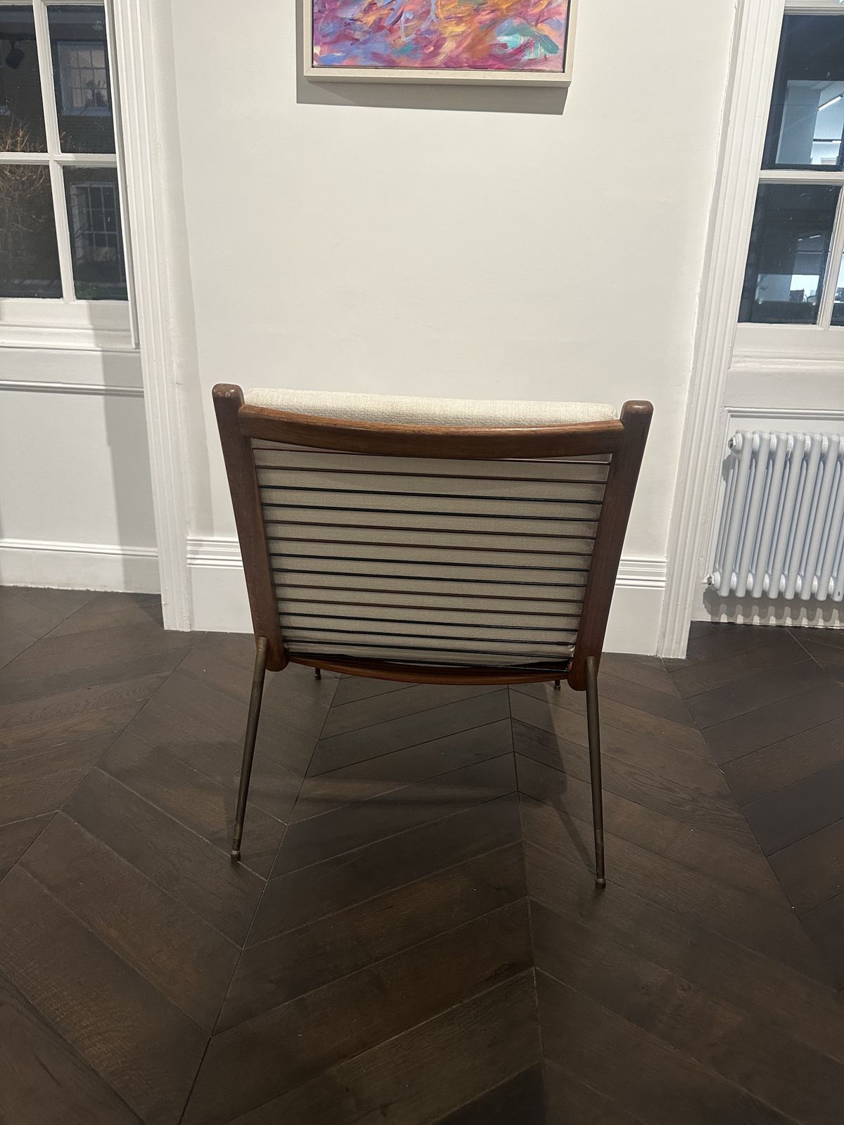 France & Son Fd134 1950's Teak And Brass Boomerang Chair Designed By Hvidt & Mølgaard Hm1 Boomerang Chair photo furniture