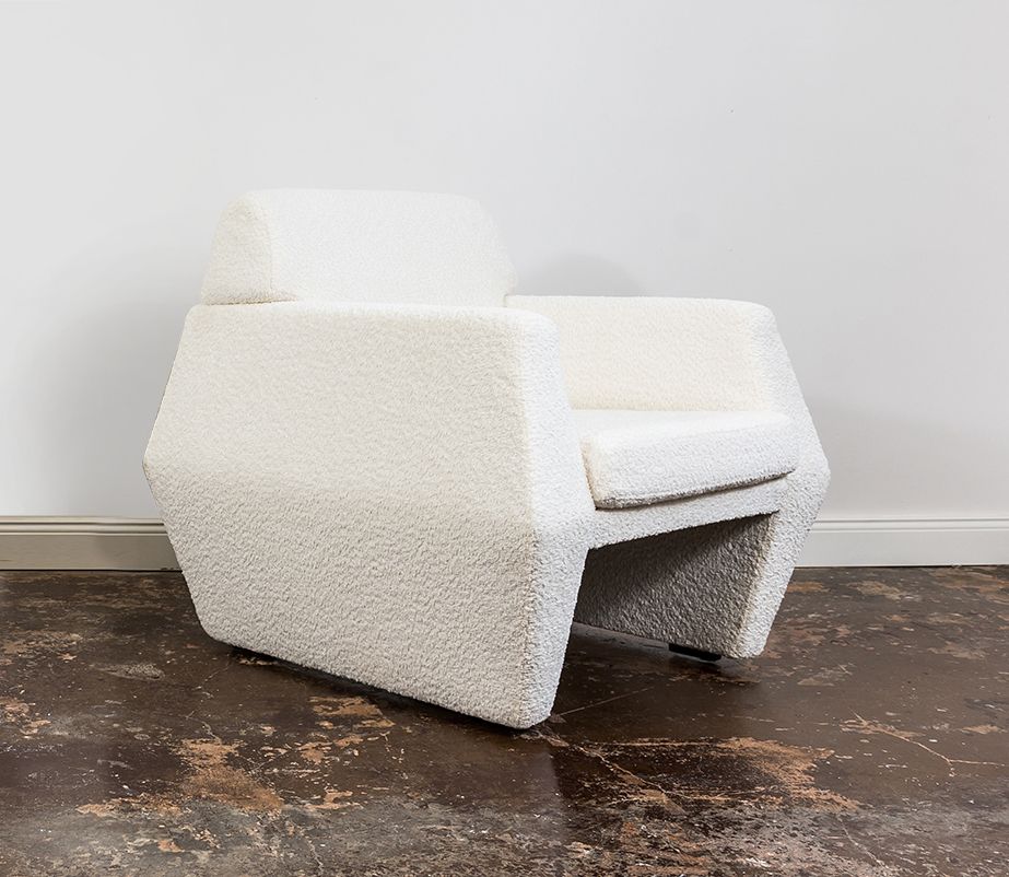 Geometric Vintage Armchair By Lfm, Poland, 1970s photo vinterior