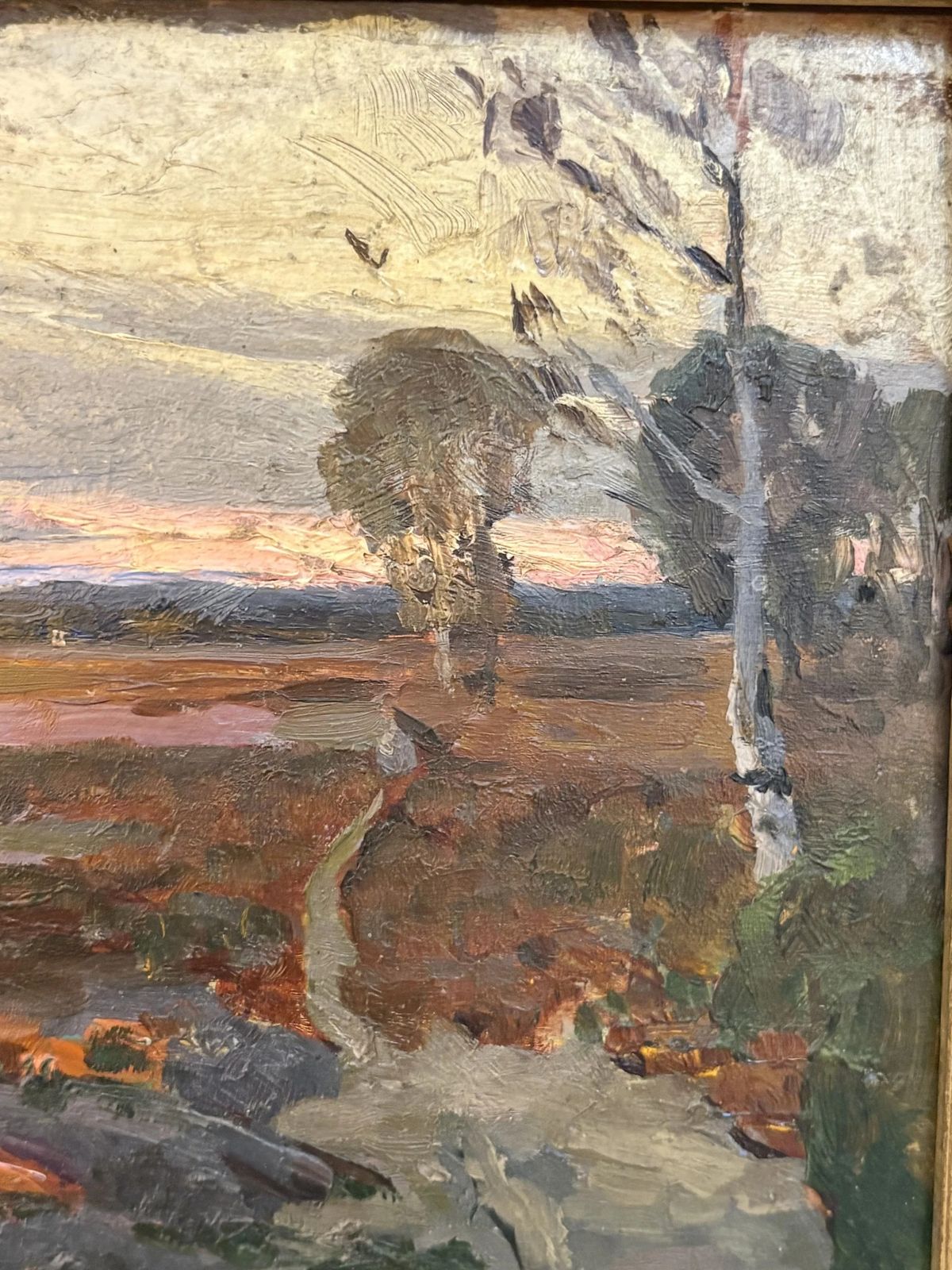 A Pair Of Early 20th Century French Landscapes, Oil On Board, Each 36cm Wide X 28cm High £850 For The Pair, Signed photo for sale