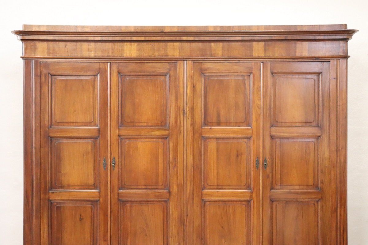 Large Antique 19th Century 4 Door Wardrobe In Walnut photo buy