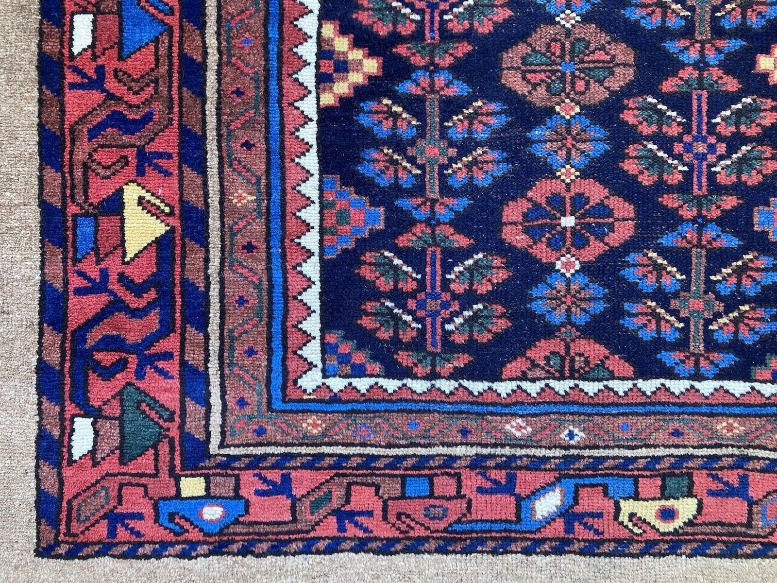 Antique Hamadan Runner 4.05m X 1.05m photo vinterior