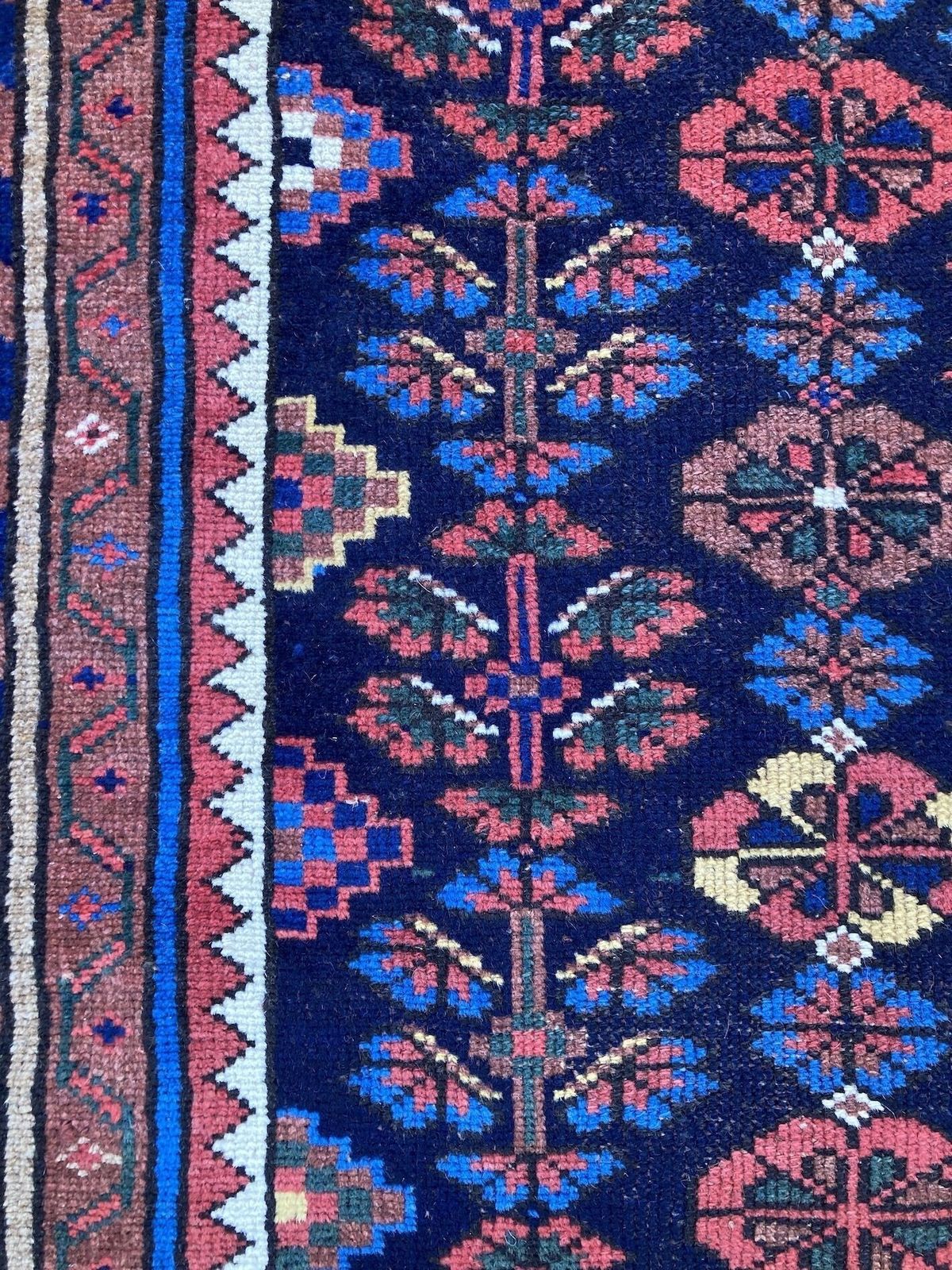 Textiles Antique Hamadan Runner 4.05m X 1.05m photo