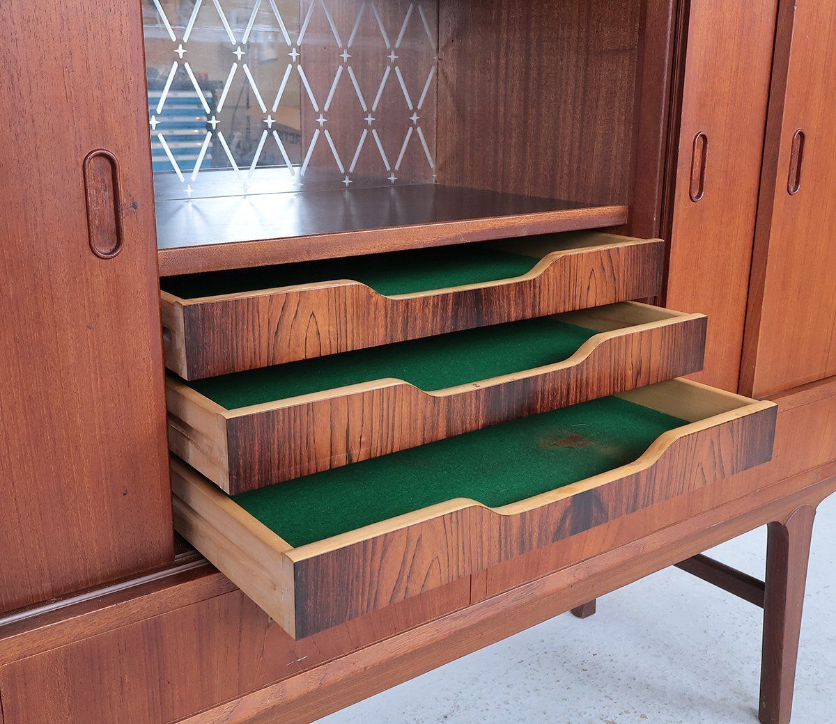 photo furniture Vintage Danish Teak Highboard, 1960s