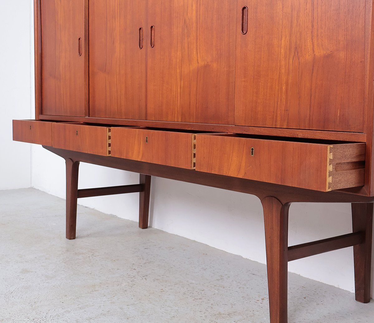 1406.0 Vintage Danish Teak Highboard, 1960s photo