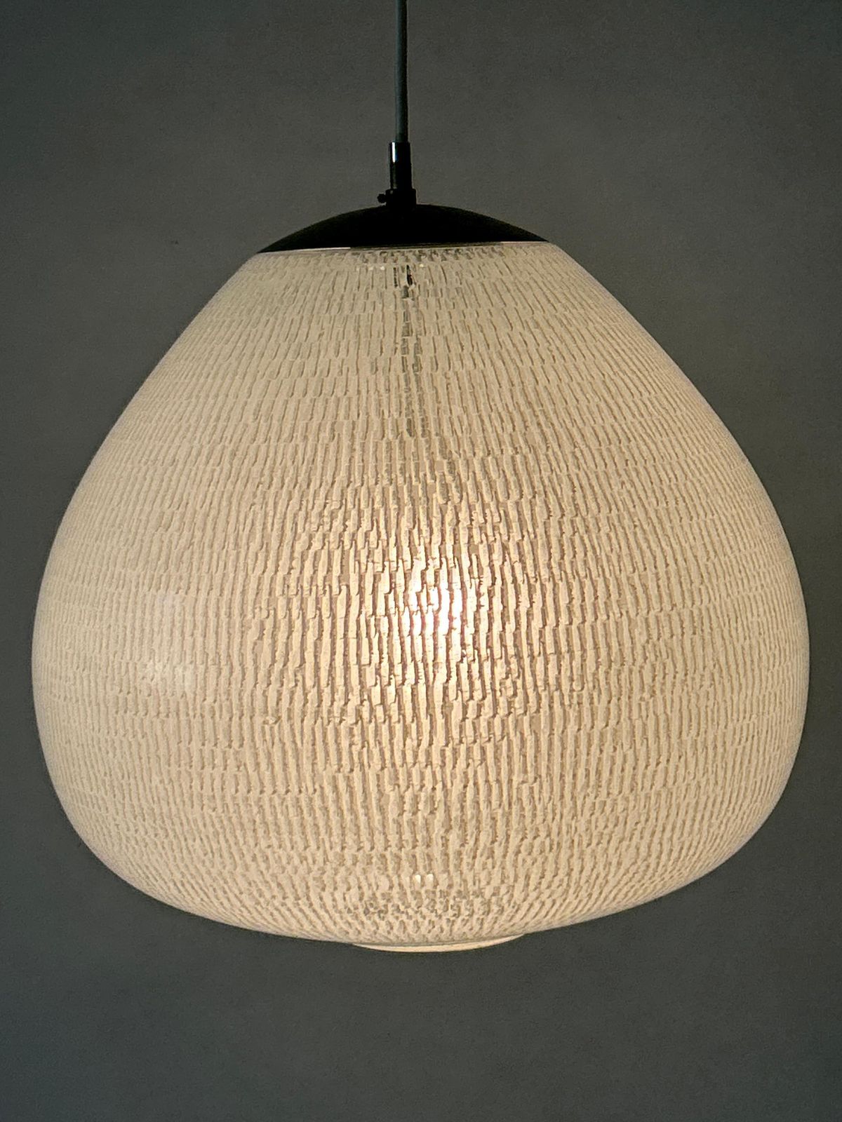 photo furniture Rare & Elegant Mid Century Modern Pendant Lamp By Peill & Putzler Germany 1950s
