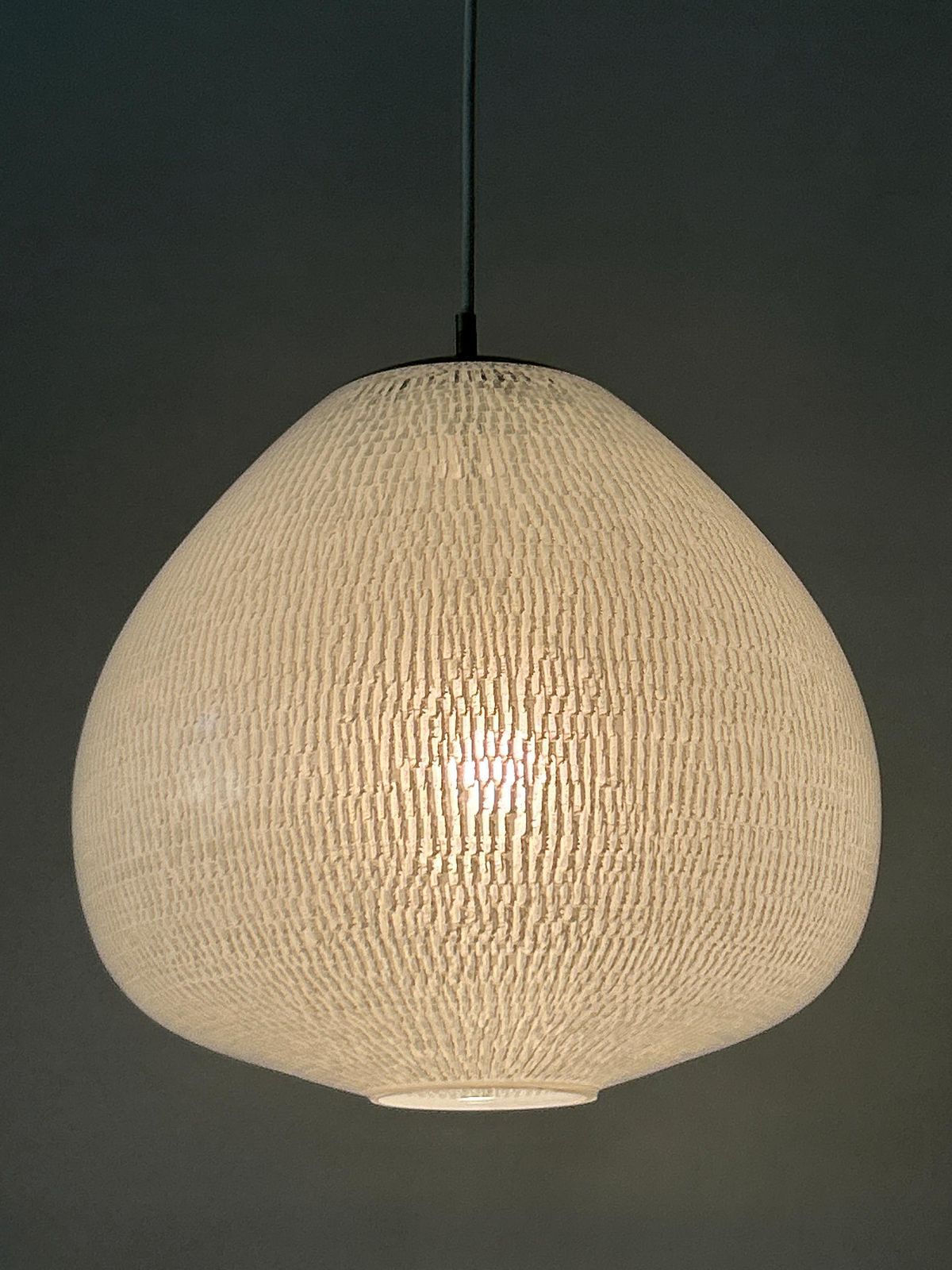 2480.0 Rare & Elegant Mid Century Modern Pendant Lamp By Peill & Putzler Germany 1950s photo