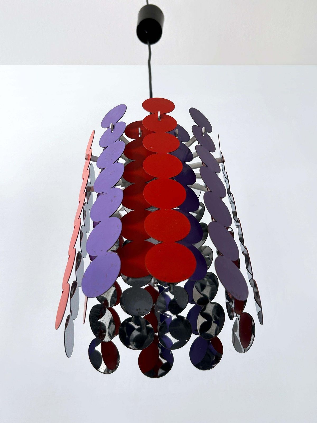 photo vintage Lovely Mid Century Modern Pendant Lamp Or Hanging Light By Doria 1960 Germany