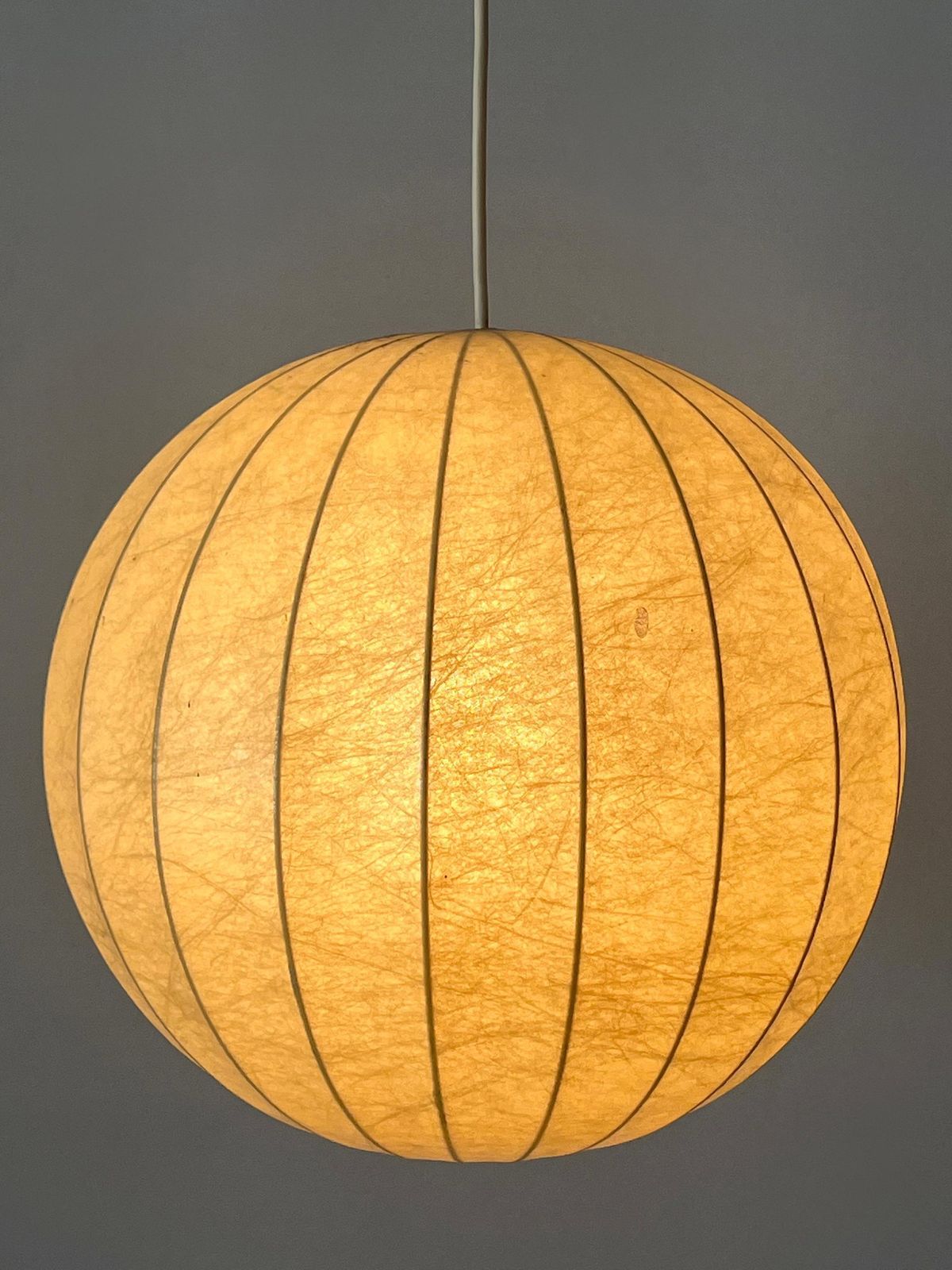 2214.0 Amazing Mid Century Goldkant Cocoon Pendant Lamp Or Hanging Light Germany 1960s photo