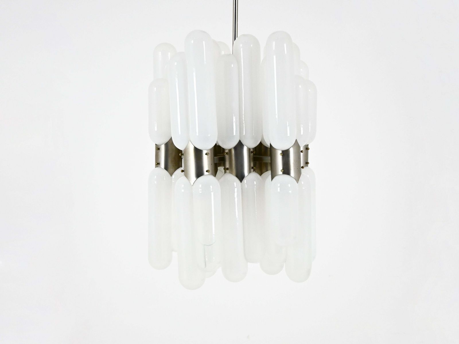 "Torpedo" Hanging Lamp By Carlo Nason For Mazzega, 1960s photo Lighting