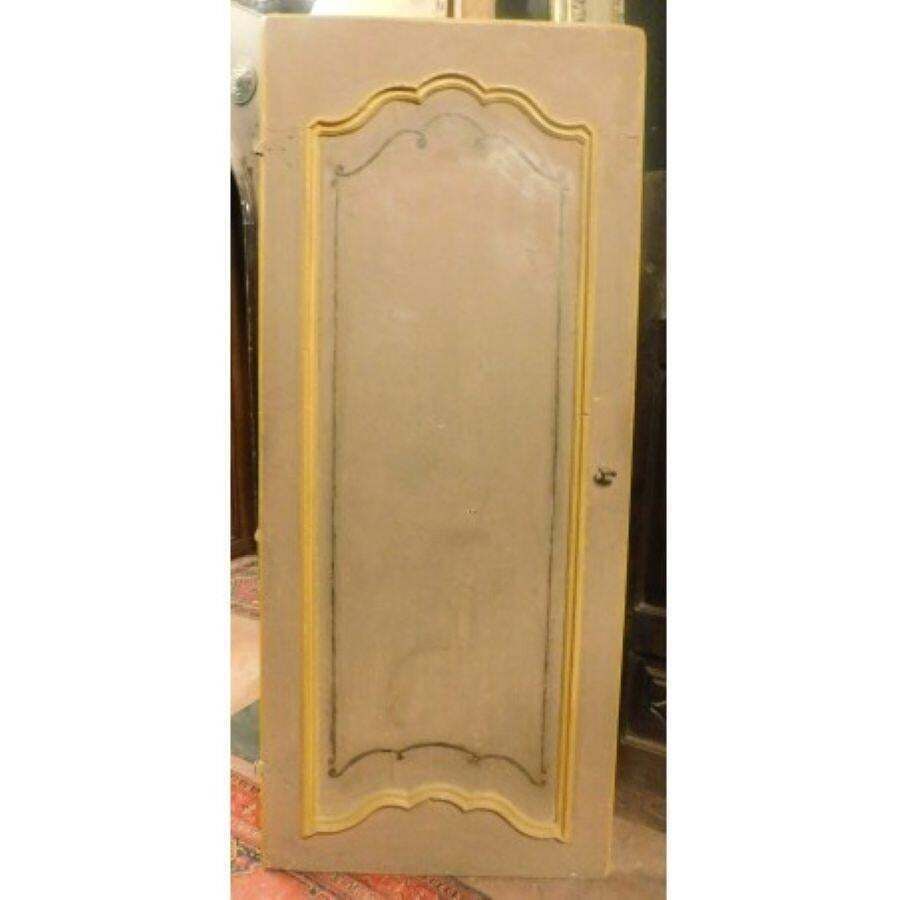 Internal Wooden Door Lacquered And Painted Orange, Italy photo 2834.0