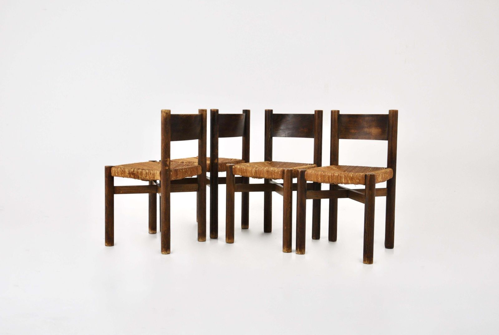 Meribel Chairs By Charlotte Perriand For Steph Simon, 1950s, Set Of 4 photo furniture