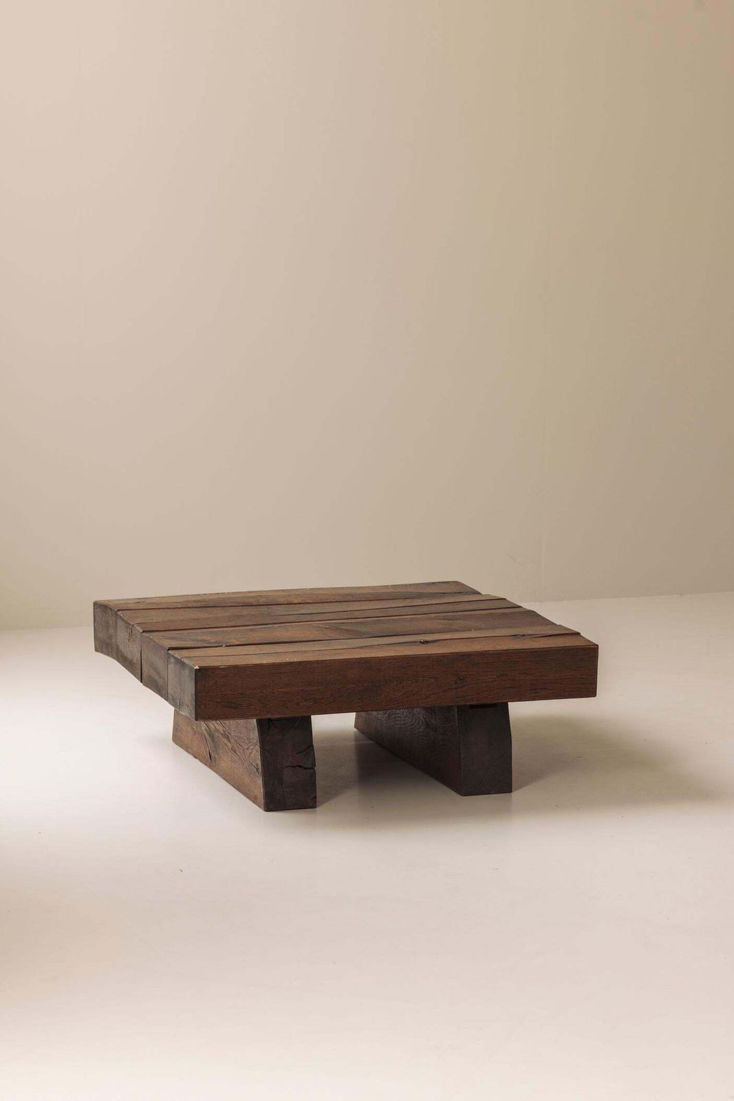 Wabi Sabi French Oak Coffee Table, 1950s photo Furniture