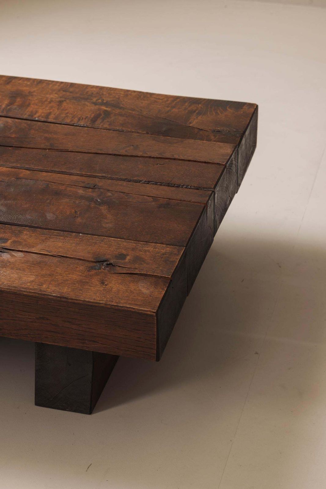 Wabi Sabi French Oak Coffee Table, 1950s photo vinterior
