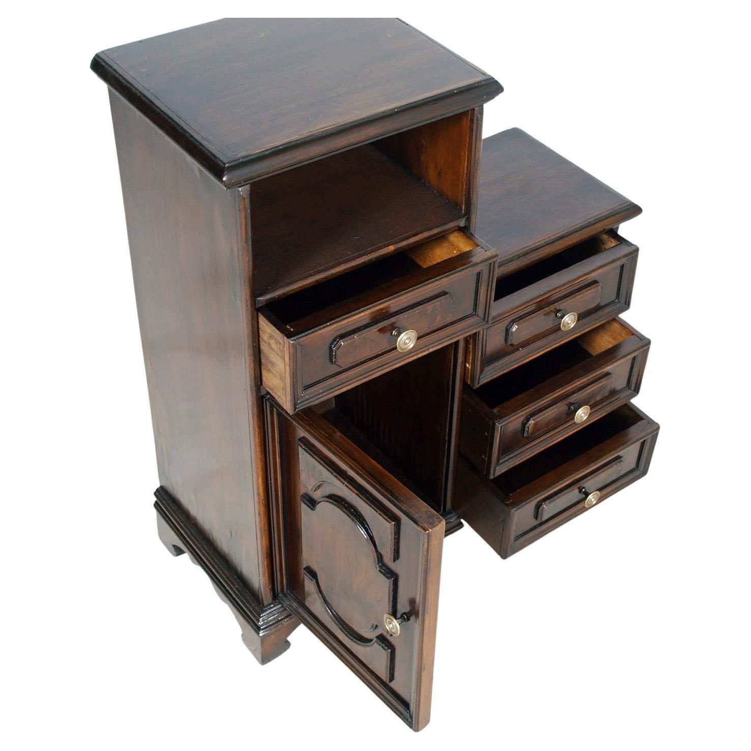 Italian Renaissance Style Entrance Cabinet, Walnut, 1960s photo furniture