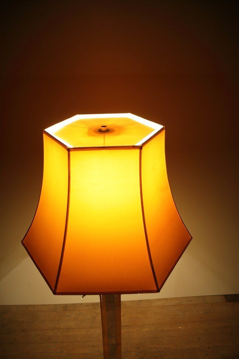 photo vintage Hollywood Regency Floor Lamp From Wkr Germany, 1980s