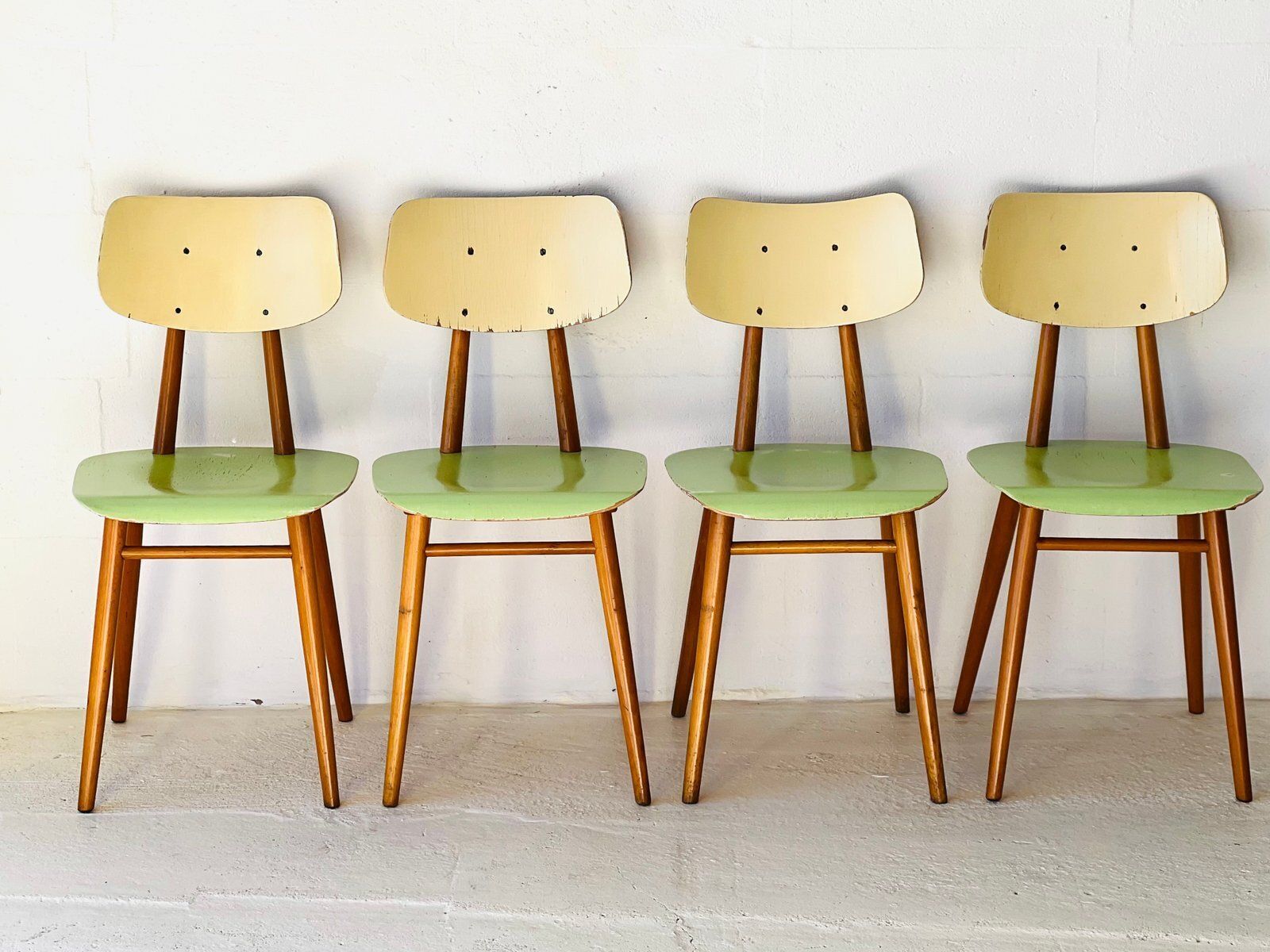 Eetkamerstoelen Van Ton, 1960, Set Van 4 photo furniture