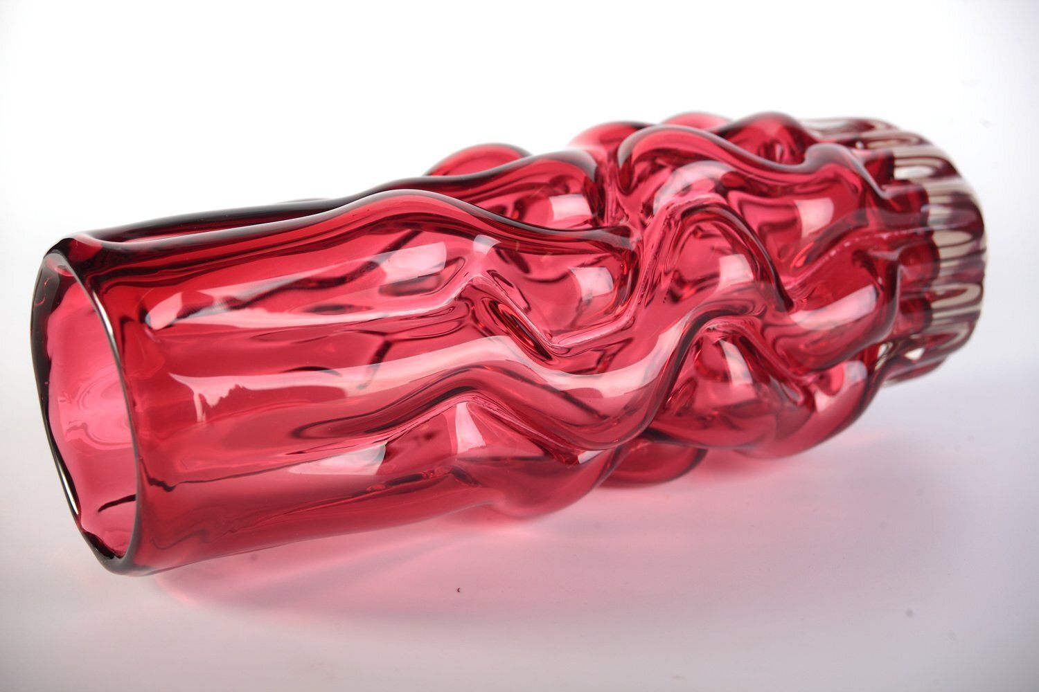 Czech Glass Vase By Pavel Hlava For Crystalex Novy Bor, 1960s photo 208.0
