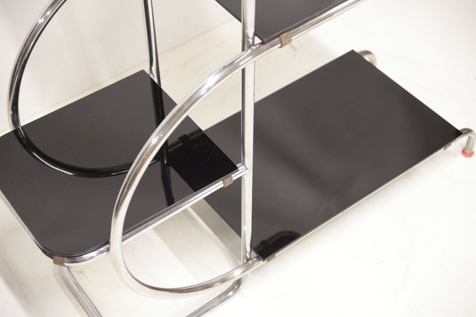 Tubular Chrome Flower Stand Or Etagere By Hynek Gottwald, 1940s photo buy