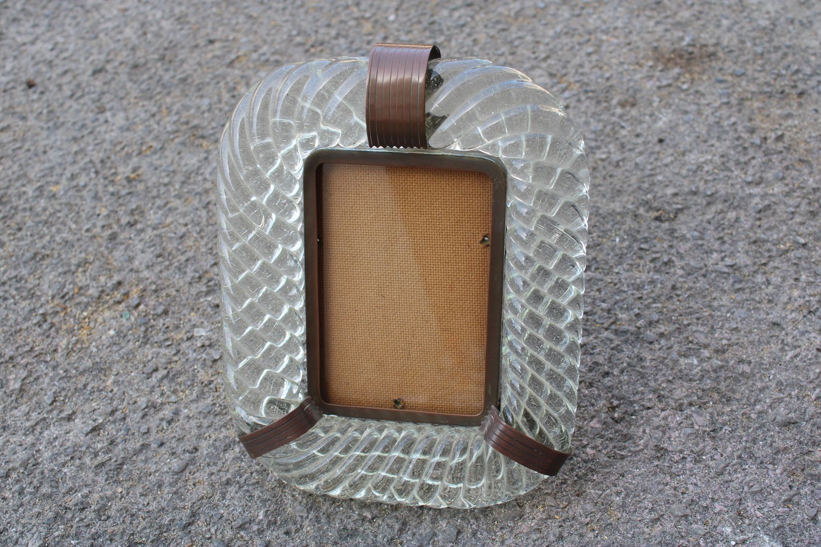 Venini Murano Glass And Brass Hole Holder 1940 photo 1913.0