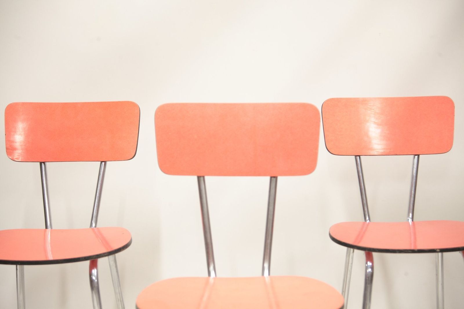 Mid Century Formica Bistro Chairs, Former Czechoslovakia, 1970s, Set Of 4 photo furniture