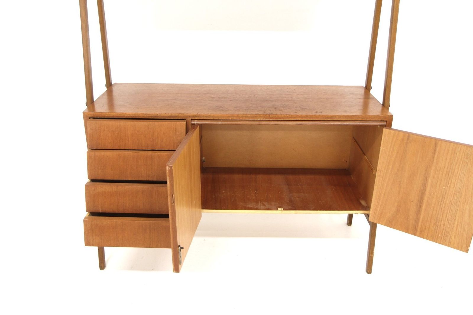 Scandinavian Teak Secretary Desk, Sweden, 1960s photo for sale