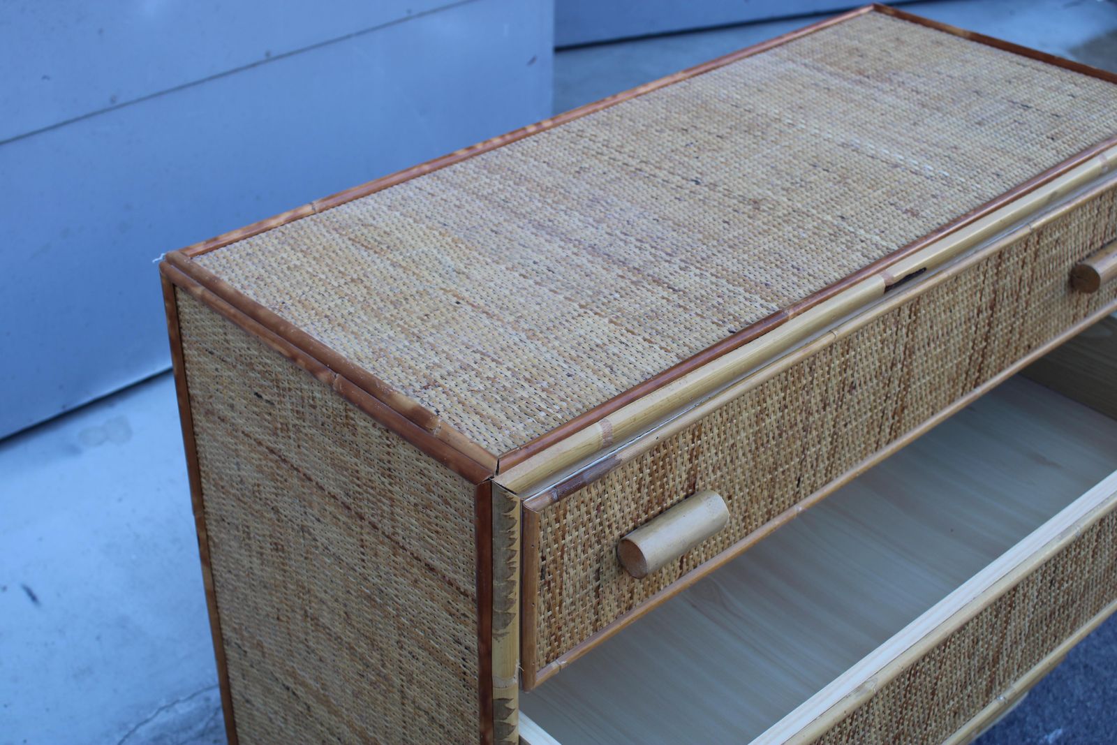 Italian Bamboo Chest Of Drawers With Drawers 1970 photo 1874.0