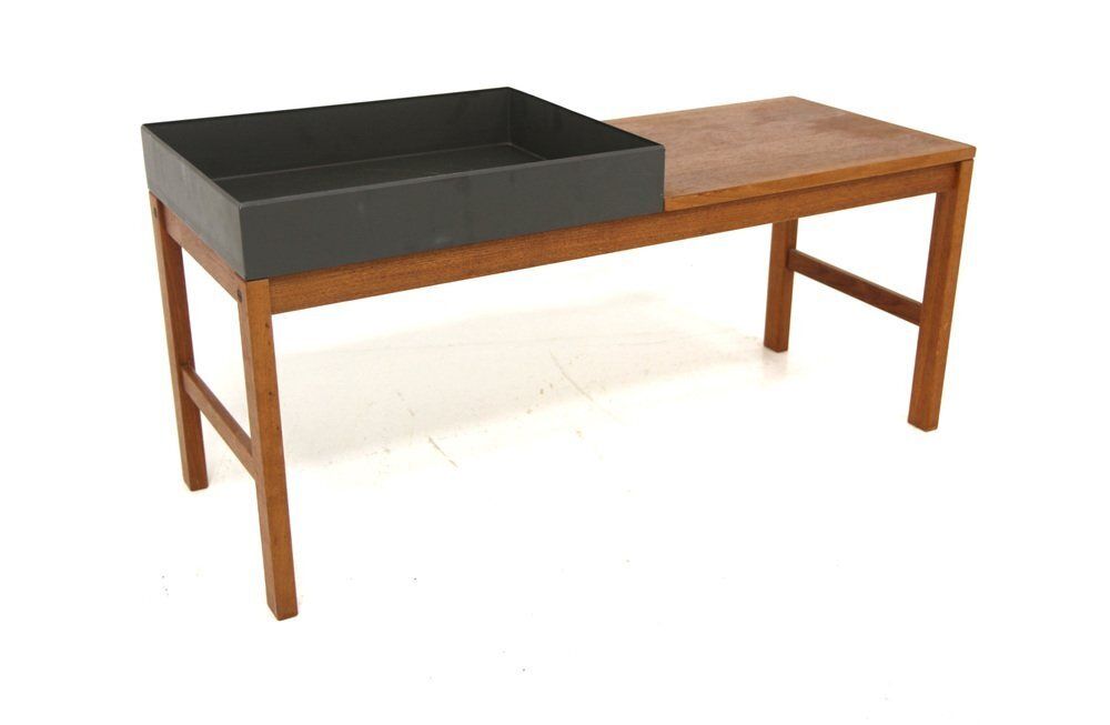 Planter Bench In Teak And Metal, Sweden, 1960