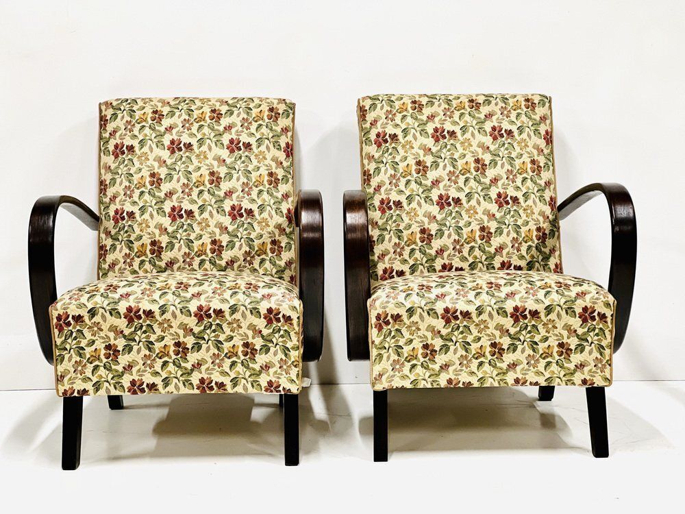 Set Of Vintage Armchairs By Jindrich Halabala photo Furniture