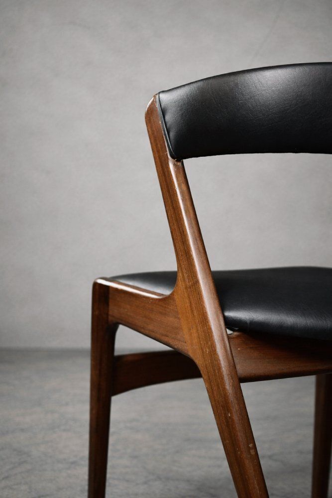 Mid Century Danish Modern Fire Office Chair In Teak, 1960s photo vintage