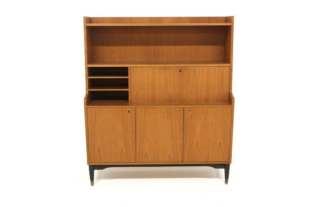 Scandinavian Secretaire In Teak, 1950