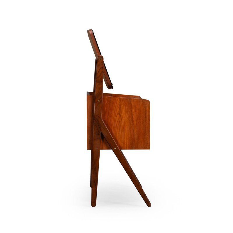 Danish Vanity Dressing Table In Teak From Ag Spejl Kobberbeskyttet, 1960s photo furniture