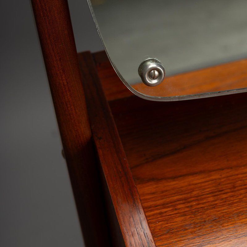 photo buy Danish Vanity Dressing Table In Teak From Ag Spejl Kobberbeskyttet, 1960s