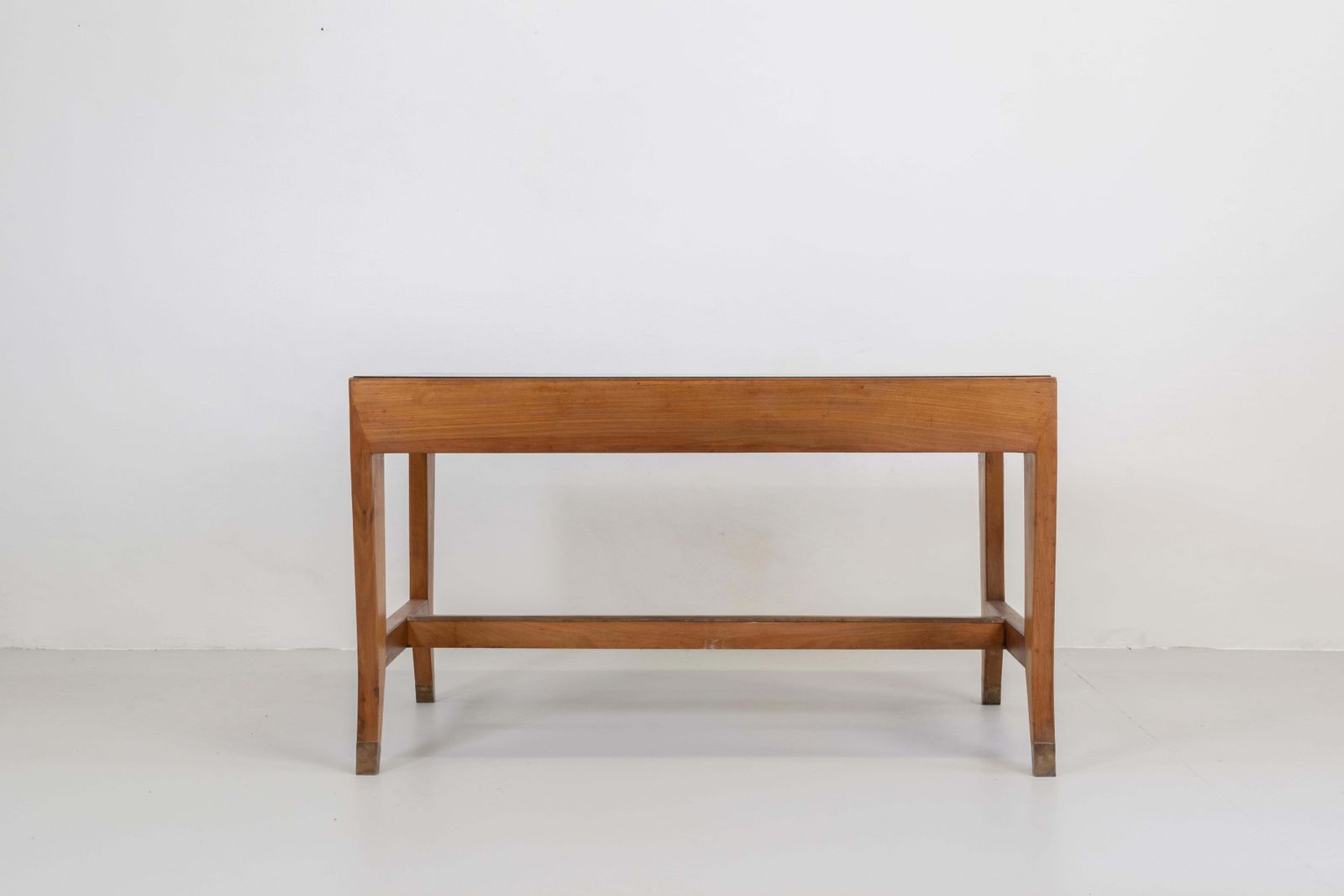 Gio Ponti Office Desk In Wood And Glass For Bnl Italian Manufacture 1950s Italy photo Furniture