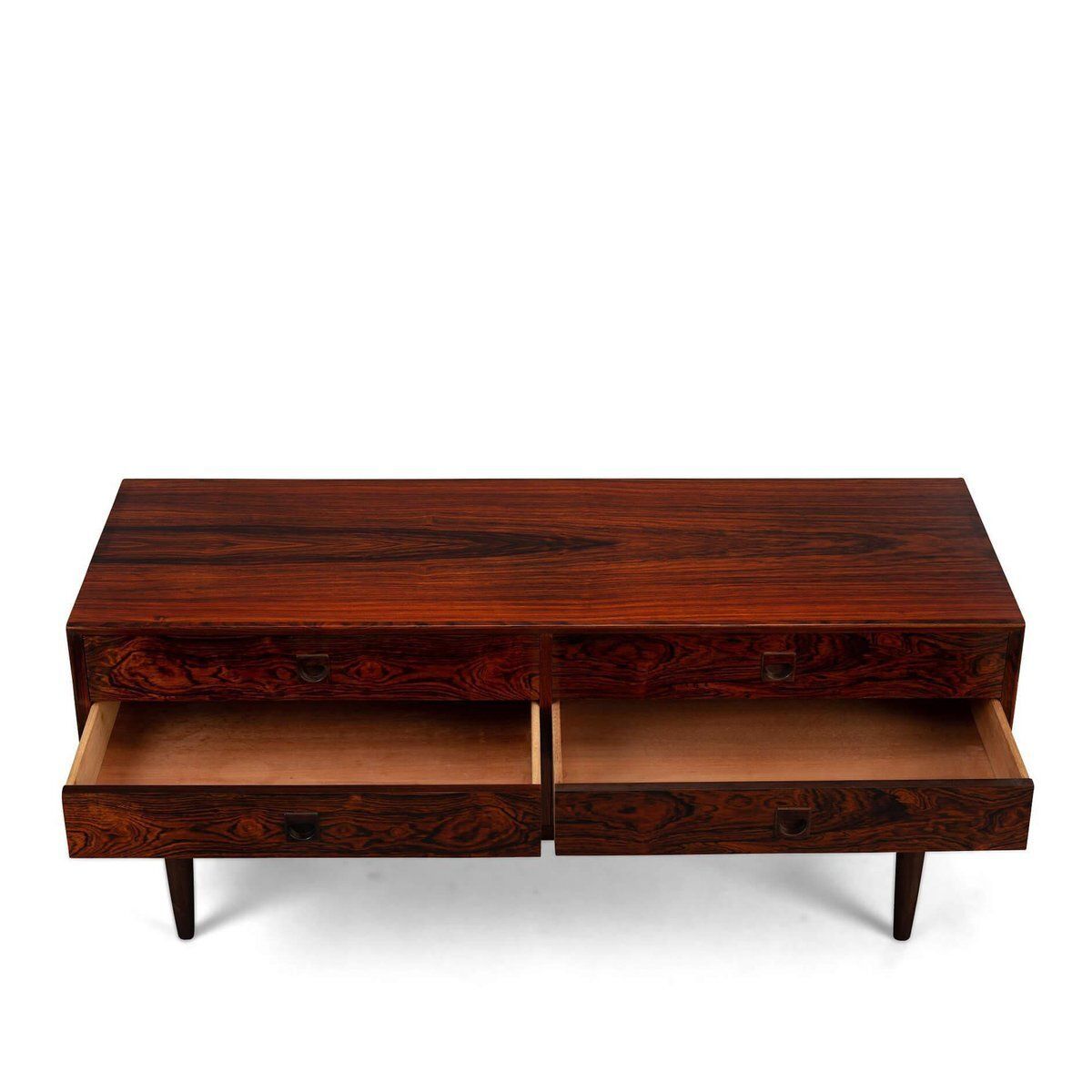 Furniture Low Mid Century Rosewood Chest Of Drawers Attributed To Brouer Møbelfabrik, 1960s photo