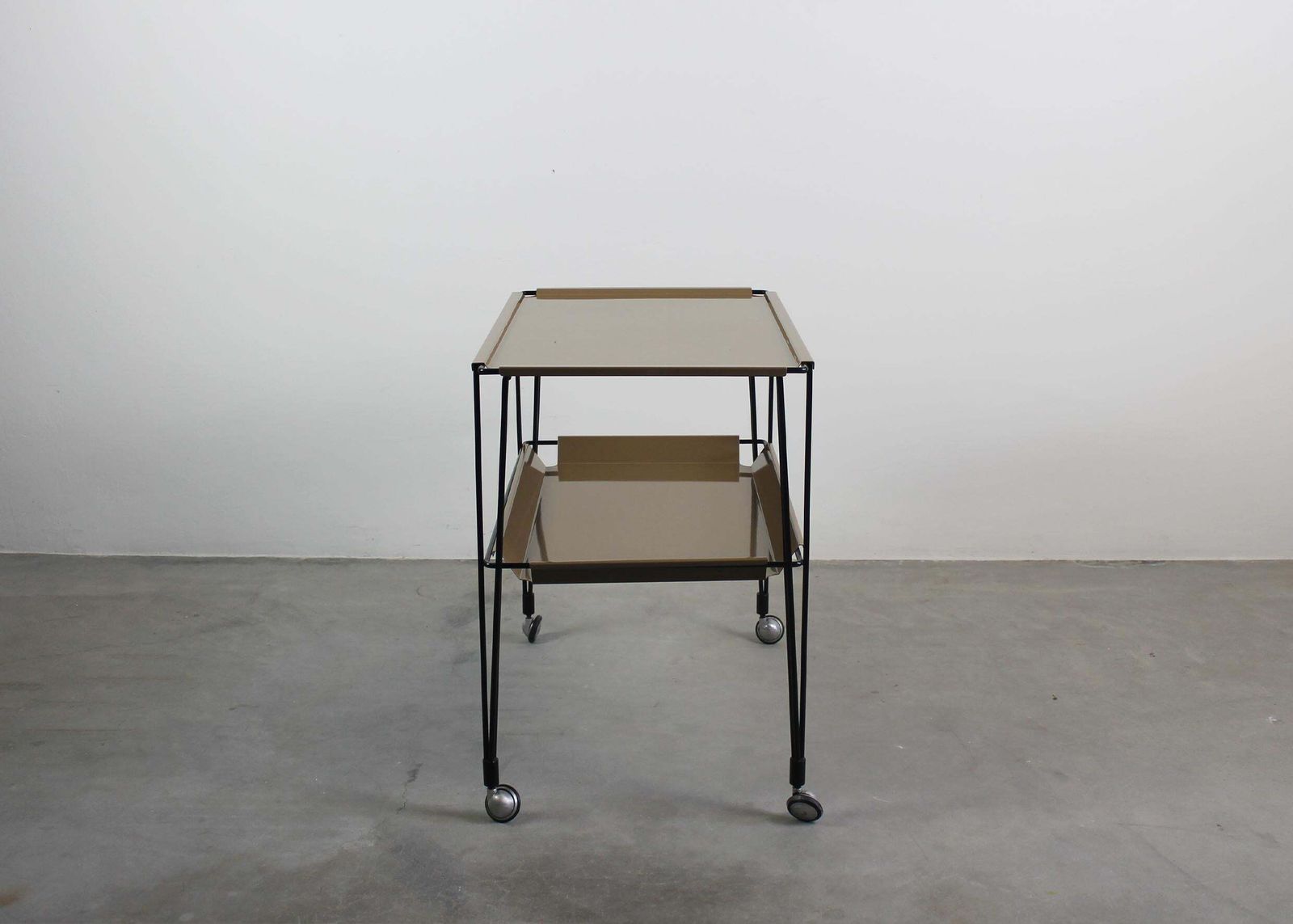 Osvaldo Borsani Rectangular C7 Cart In Steel For Tecno Varedo Italy 1960s photo for sale