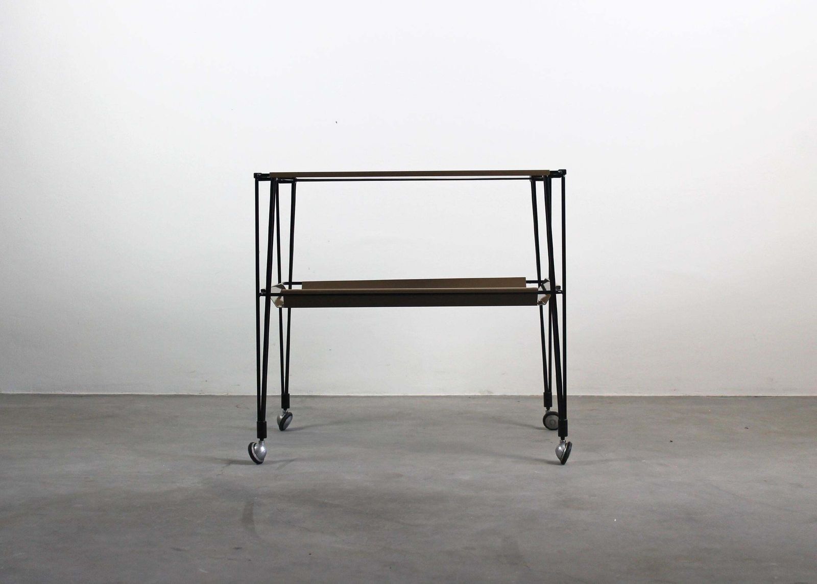 Osvaldo Borsani Rectangular C7 Cart In Steel For Tecno Varedo Italy 1960s photo Furniture