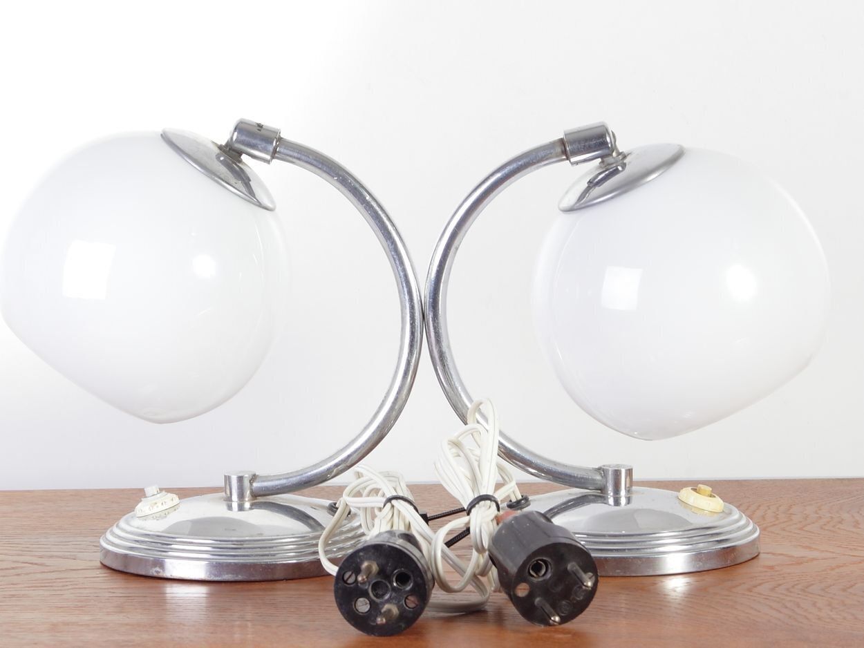 Art Deco Tafellampen, Jaren 1930, Set Van 2 photo furniture