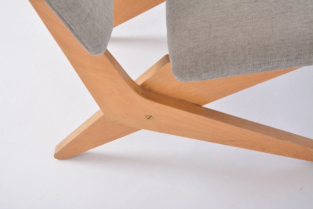 Furniture Vintage Fb18 Scissor Chair By Jan Van Grunsven For Pastoe, 1960s photo