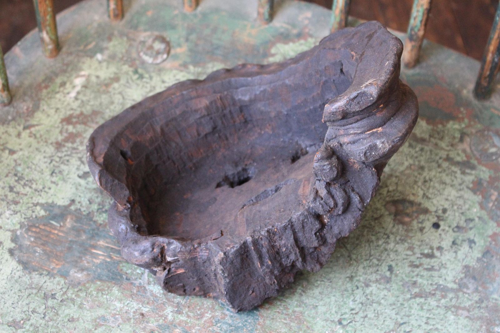 Early 20th C Polypore Shelf Fungi Natural History Nepalese Fog Eater Mask photo vintage