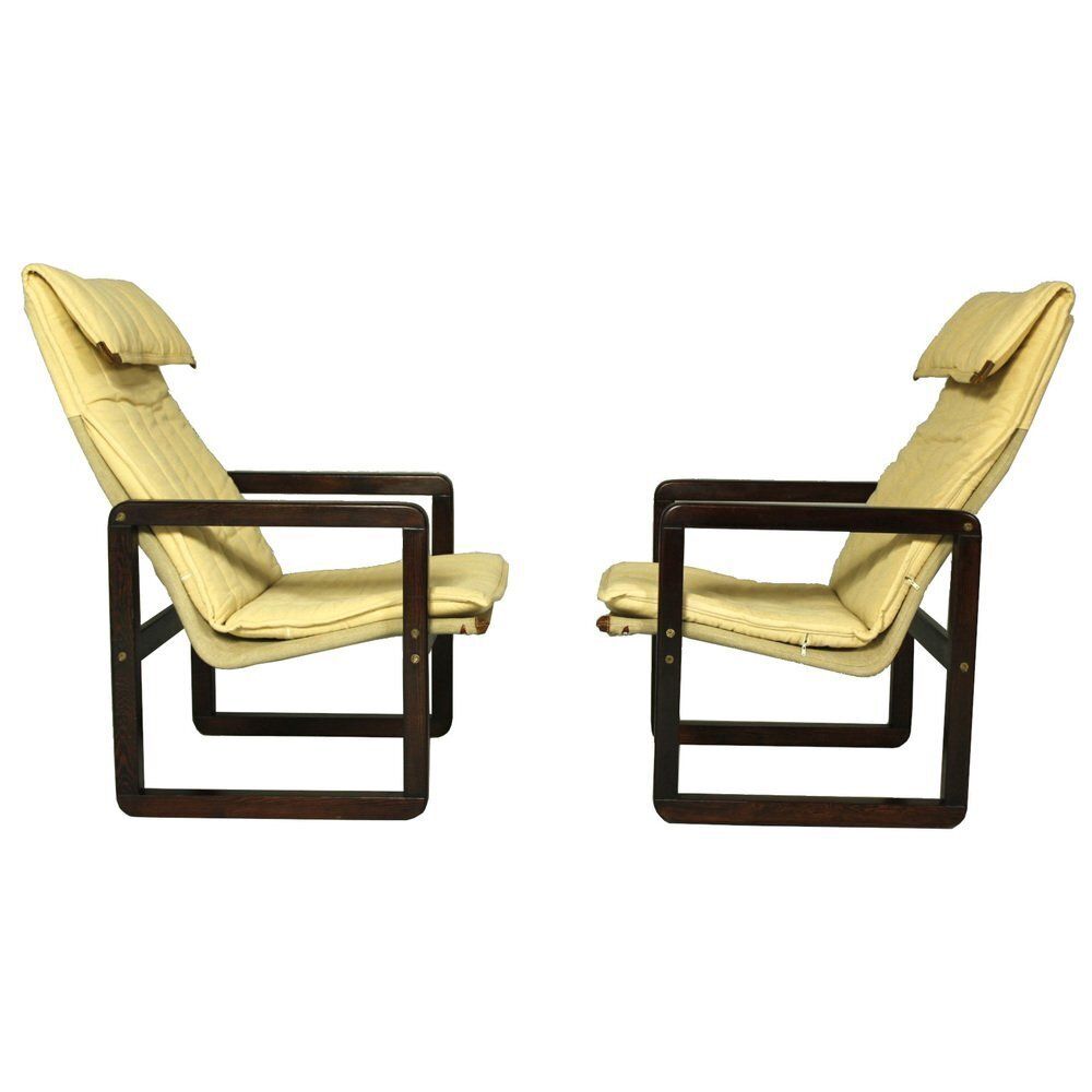 Set Of Armchairs Attributed To Knut & Marianne Hagberg For Ikea, 1980s