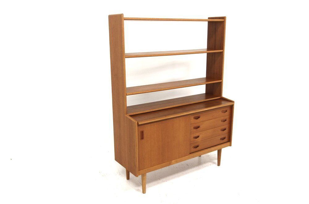 Teak And Oak Secretary, Sweden, 1960s