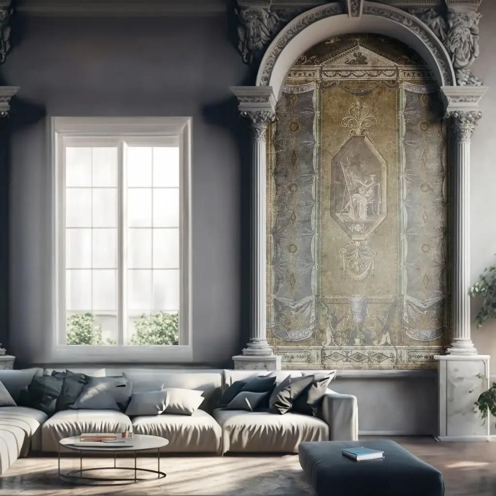 Vintage Style Panoramic Decorative Panel No.2 photo furniture