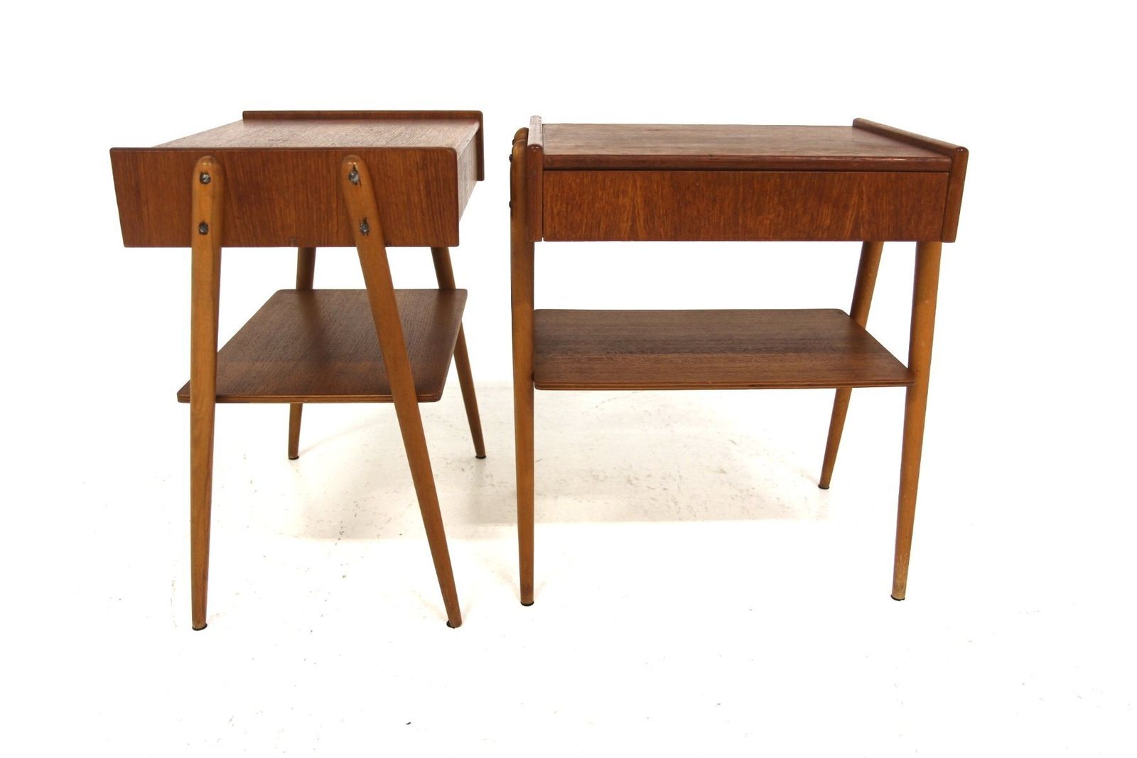 Vintage Swedish Teak Bedside Tables By Carlström, 1960, Set Of 2 photo furniture