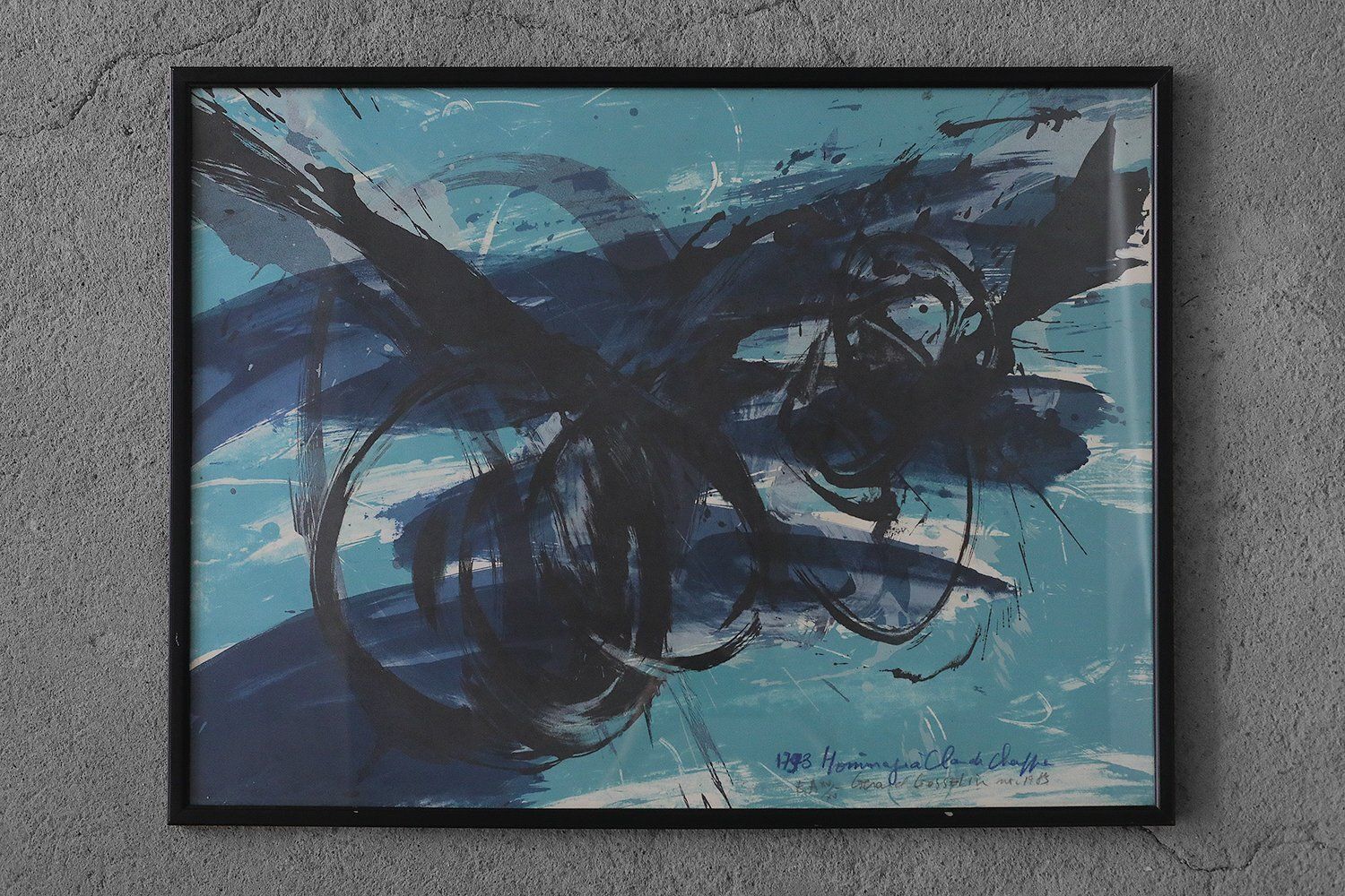 Gérard Gosselin, 1989, Lithograph, Framed photo furniture