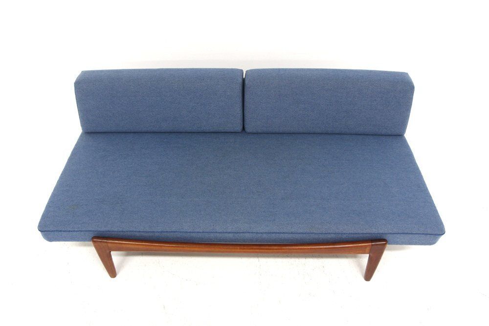 Scandinavian Teak Daybed By Ib Kofod Larsen For Säffle Möbelfabrik, Jönköping, Sweden, 1960s photo furniture